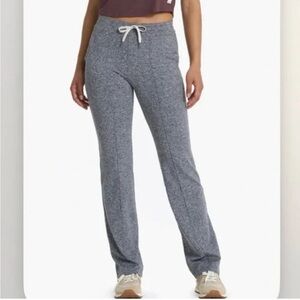 Vuori Halo Wide Leg Flare DreamKnit Drawstring Pants Heather Grey Gray Size XS